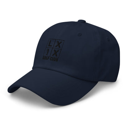 Four Box Logo Dad Hat - Black Logo by LXIX GOLF CLUB — view 6