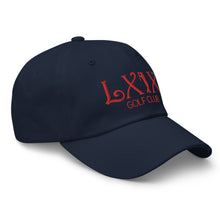Curve Logo Dad Hat - Red Logo by LXIX GOLF CLUB — view 5