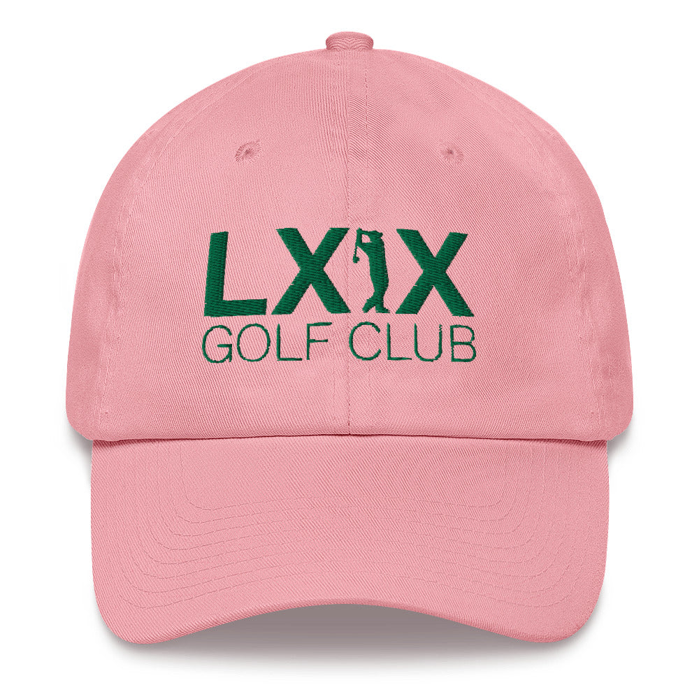 Swinger Logo Dad Hat - Kelly Green Logo by LXIX GOLF CLUB — view 4