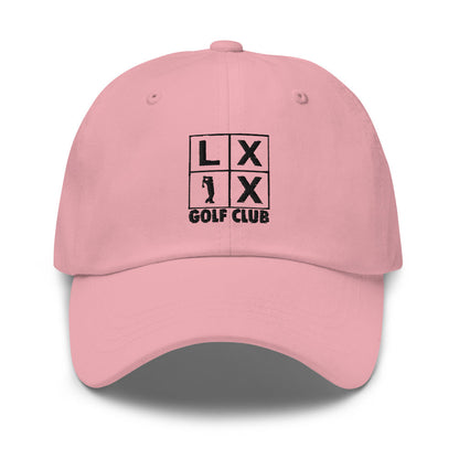 Four Box Logo Dad Hat - Black Logo by LXIX GOLF CLUB — view 16