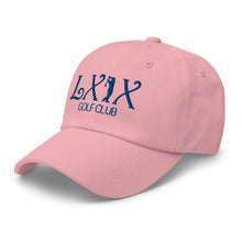 Curve Logo Dad Hat - Blue Logo by LXIX GOLF CLUB — view 19