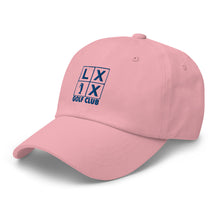 Four Box Logo Dad Hat - Blue Logo by LXIX GOLF CLUB — view 19