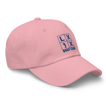 Four Box Logo Dad Hat - Blue Logo by LXIX GOLF CLUB — view 18