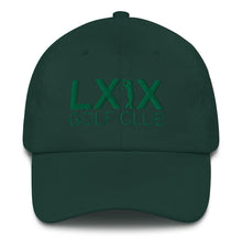 Swinger Logo Dad Hat - Kelly Green Logo by LXIX GOLF CLUB — view 2