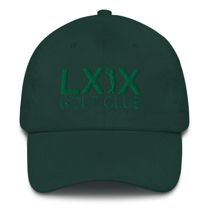 Swinger Logo Dad Hat - Kelly Green Logo by LXIX GOLF CLUB — view 2