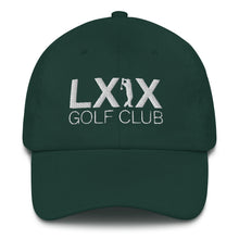Swinger Logo Dad Hat - White Logo by LXIX GOLF CLUB — view 3