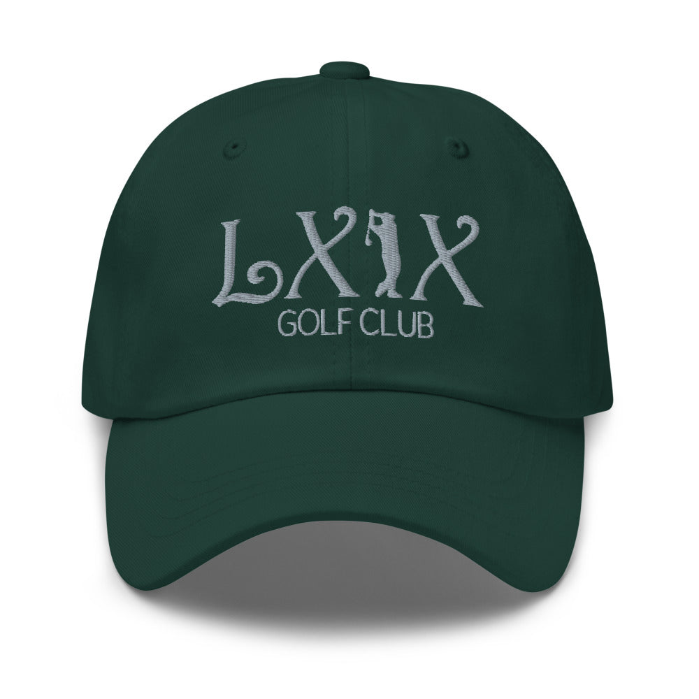 Curve Logo Dad Hat - Gray Logo by LXIX GOLF CLUB — view 10