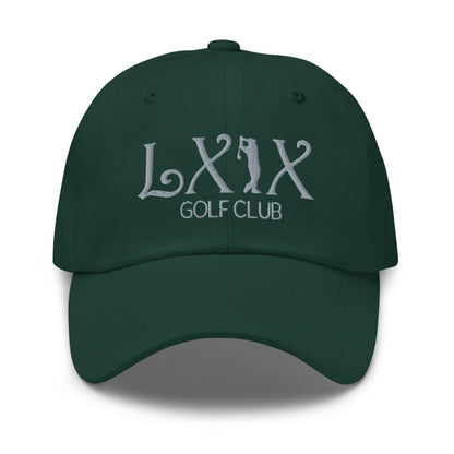 Curve Logo Dad Hat - Gray Logo by LXIX GOLF CLUB — view 10
