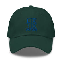 Four Box Logo Dad Hat - Blue Logo by LXIX GOLF CLUB — view 11