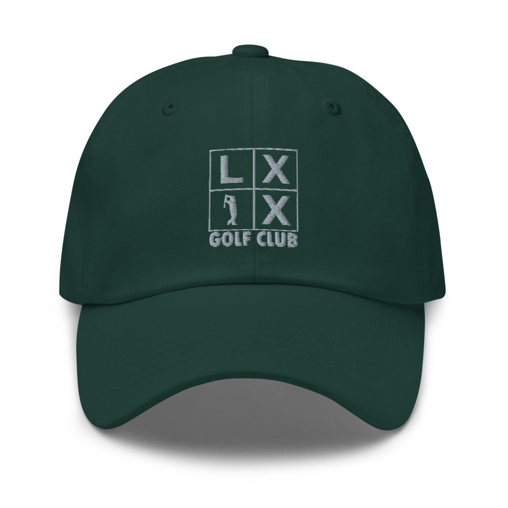 Four Box Logo Dad Hat - Gray Logo by LXIX GOLF CLUB — view 10