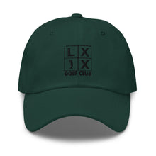 Four Box Logo Dad Hat - Black Logo by LXIX GOLF CLUB — view 10