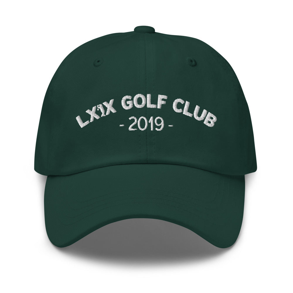 Arch Logo Dad Hat - White Logo by LXIX GOLF CLUB — view 7