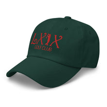 Curve Logo Dad Hat - Red Logo by LXIX GOLF CLUB — view 12