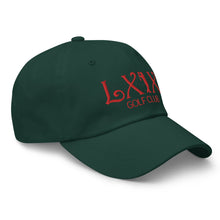 Curve Logo Dad Hat - Red Logo by LXIX GOLF CLUB — view 11
