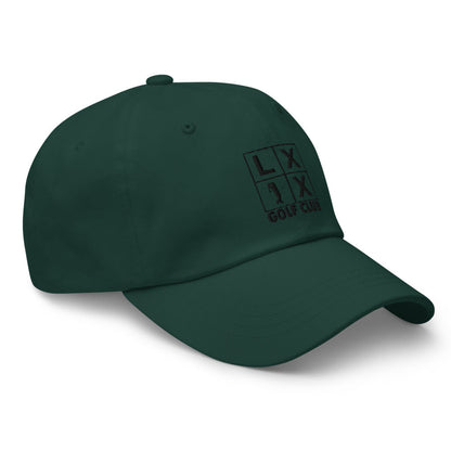 Four Box Logo Dad Hat - Black Logo by LXIX GOLF CLUB — view 11