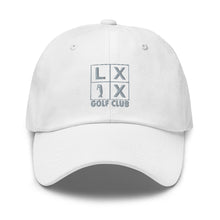 Four Box Logo Dad Hat - Gray Logo by LXIX GOLF CLUB — view 22
