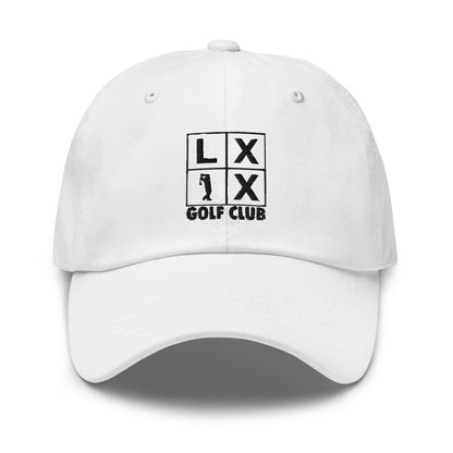 Four Box Logo Dad Hat - Black Logo by LXIX GOLF CLUB — view 22