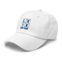 Four Box Logo Dad Hat - Blue Logo by LXIX GOLF CLUB — view 24