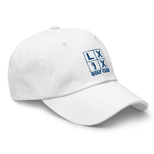Four Box Logo Dad Hat - Blue Logo by LXIX GOLF CLUB — view 23