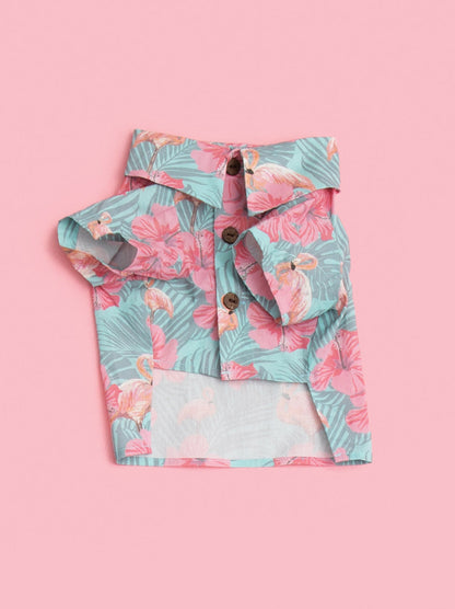 Washed Out BBQ Shirt matching adult & pet apparel detail 6