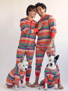 Groovin' Retro Pajama matching adult & pet apparel detail 3