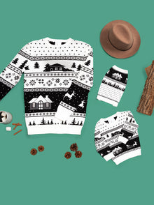 Cabin Sweater matching adult & pet apparel detail 7