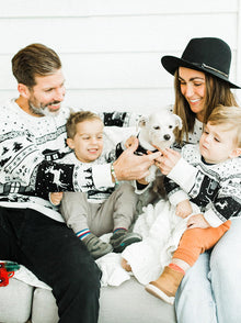 Cabin Sweater matching adult & pet apparel detail 6