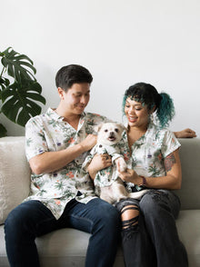 Sail Away BBQ Shirt matching adult & pet apparel detail 6