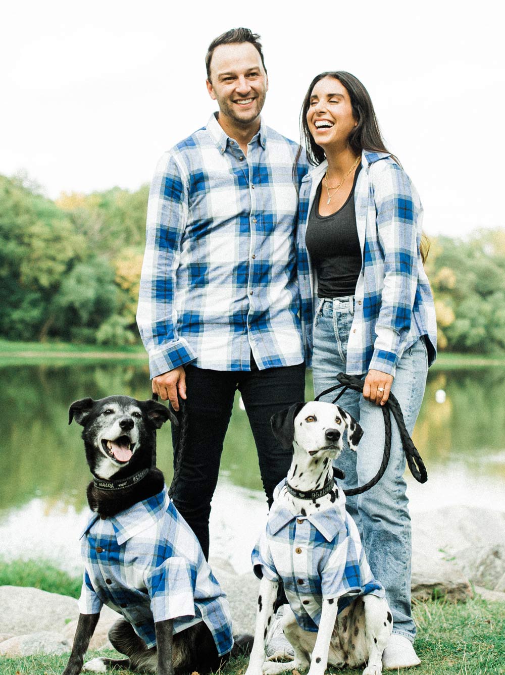 Big Sky Flannel (Dog & Kid Sizes Only) matching adult & pet apparel detail 2