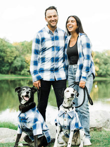 Big Sky Flannel (Dog & Kid Sizes Only) matching adult & pet apparel detail 2