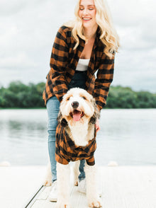 Lodge Flannel matching adult & pet apparel detail 6