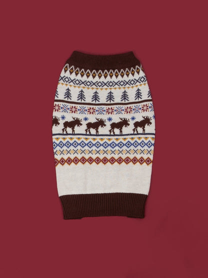 Caribou Sweater (Dog & Kid Sizes Only) matching adult & pet apparel detail 3