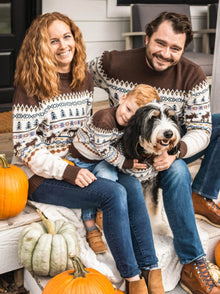 Caribou Sweater (Dog & Kid Sizes Only) matching adult & pet apparel detail 2