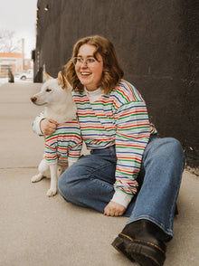 Happy Days Pullover matching adult & pet apparel detail 8