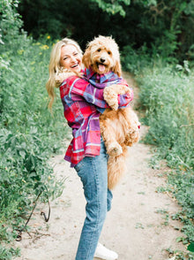 Orchard Flannel matching adult & pet apparel detail 8