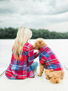 Orchard Flannel matching adult & pet apparel detail 3