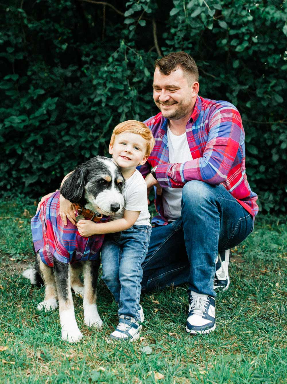 Orchard Flannel matching adult & pet apparel detail 4