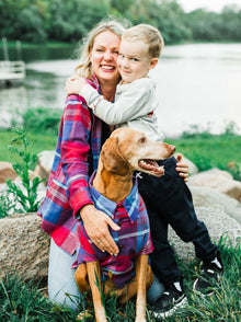 Orchard Flannel matching adult & pet apparel detail 7