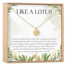 Gifts for Women with Cancer Lotus Necklace
