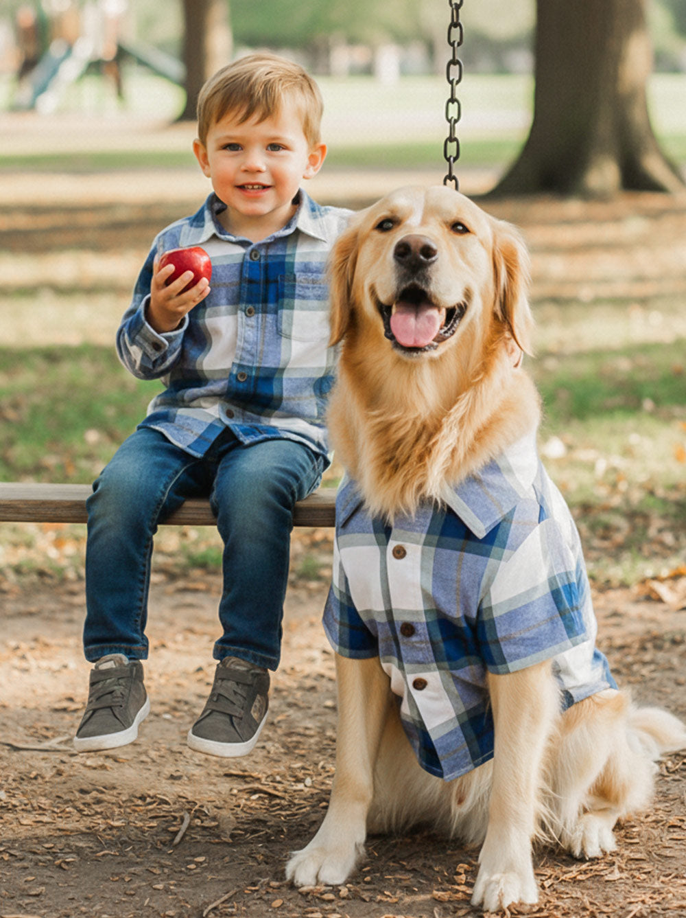 Big Sky Flannel (Dog & Kid Sizes Only) matching adult & pet apparel