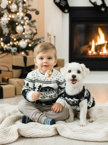 Cabin Sweater matching adult & pet apparel
