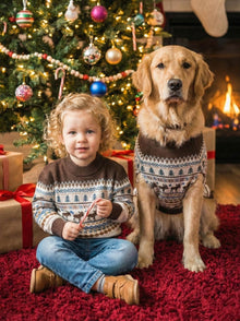Caribou Sweater (Dog & Kid Sizes Only) matching adult & pet apparel