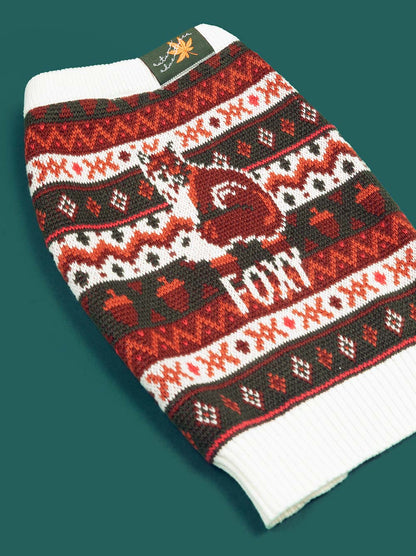 Foxy Sweater pet apparel detail 2
