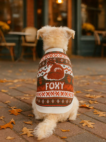 Foxy Sweater pet apparel detail 3