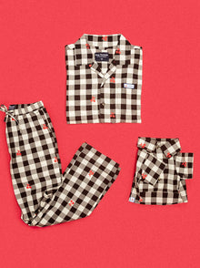 Sweet Dreams Pajamas matching adult & pet apparel detail 7