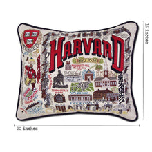 Harvard University Collegiate Embroidered Pillow by CatStudio