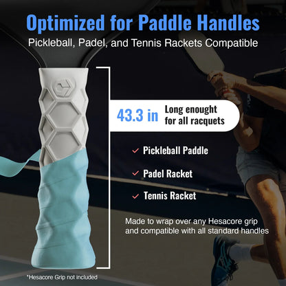 Hesacore Hesatac Pickleball Paddle Overgrip – Turquoise pickleball accessory, supplier image 2