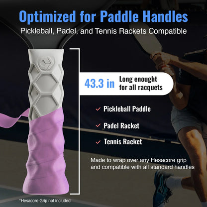 Hesacore Hesatac Pickleball Paddle Overgrip – Pink pickleball accessory, supplier image 2