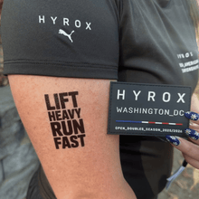 HYROX - Lift Heavy Run Fast Tattoo