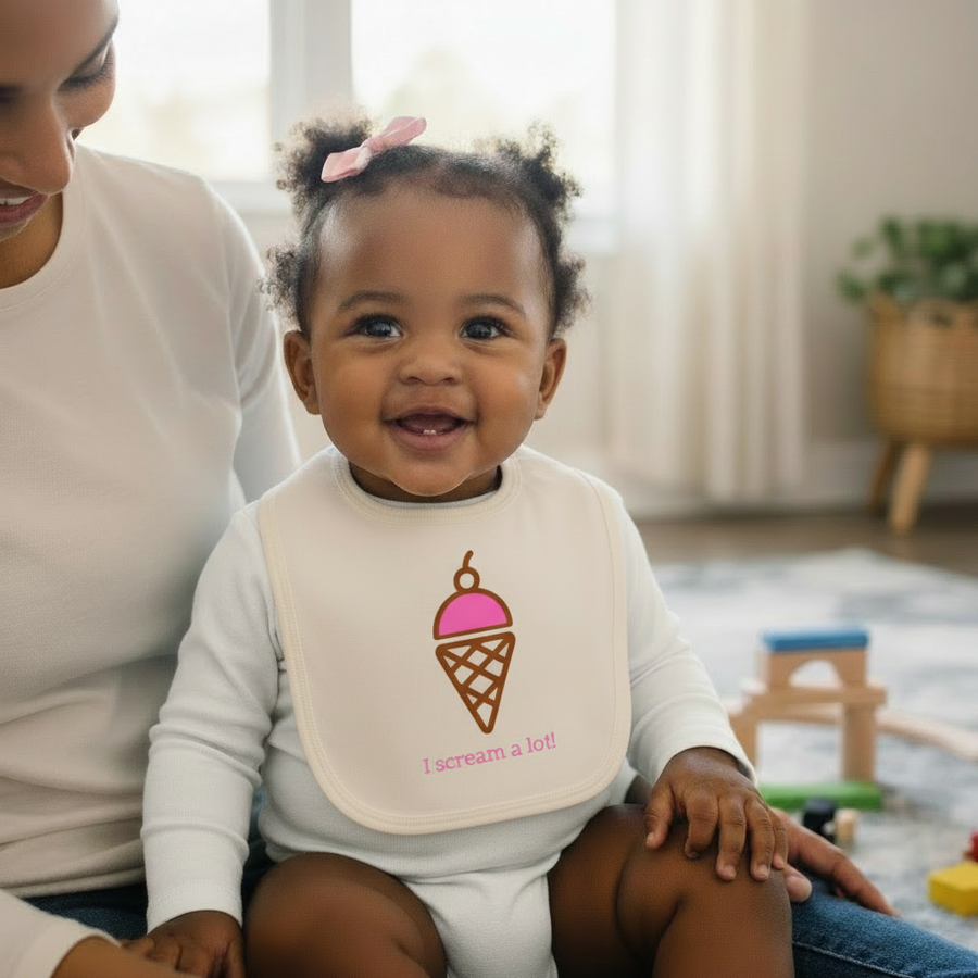 I Scream a Lot Ice Cream Bib